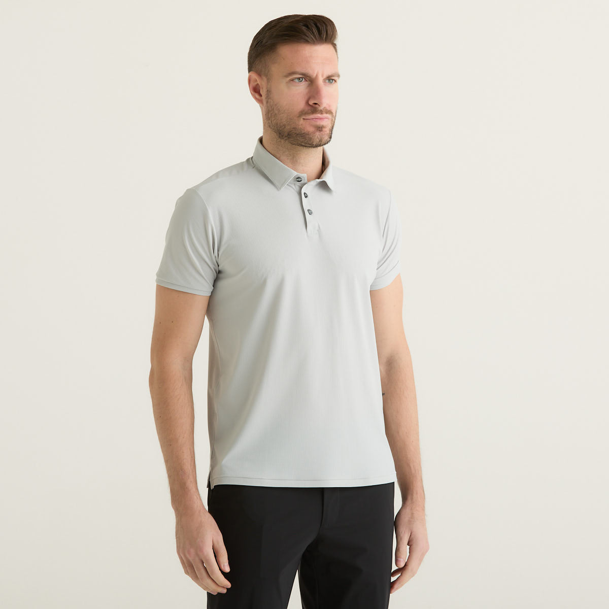 Rrd polo Square in tessuto grigio