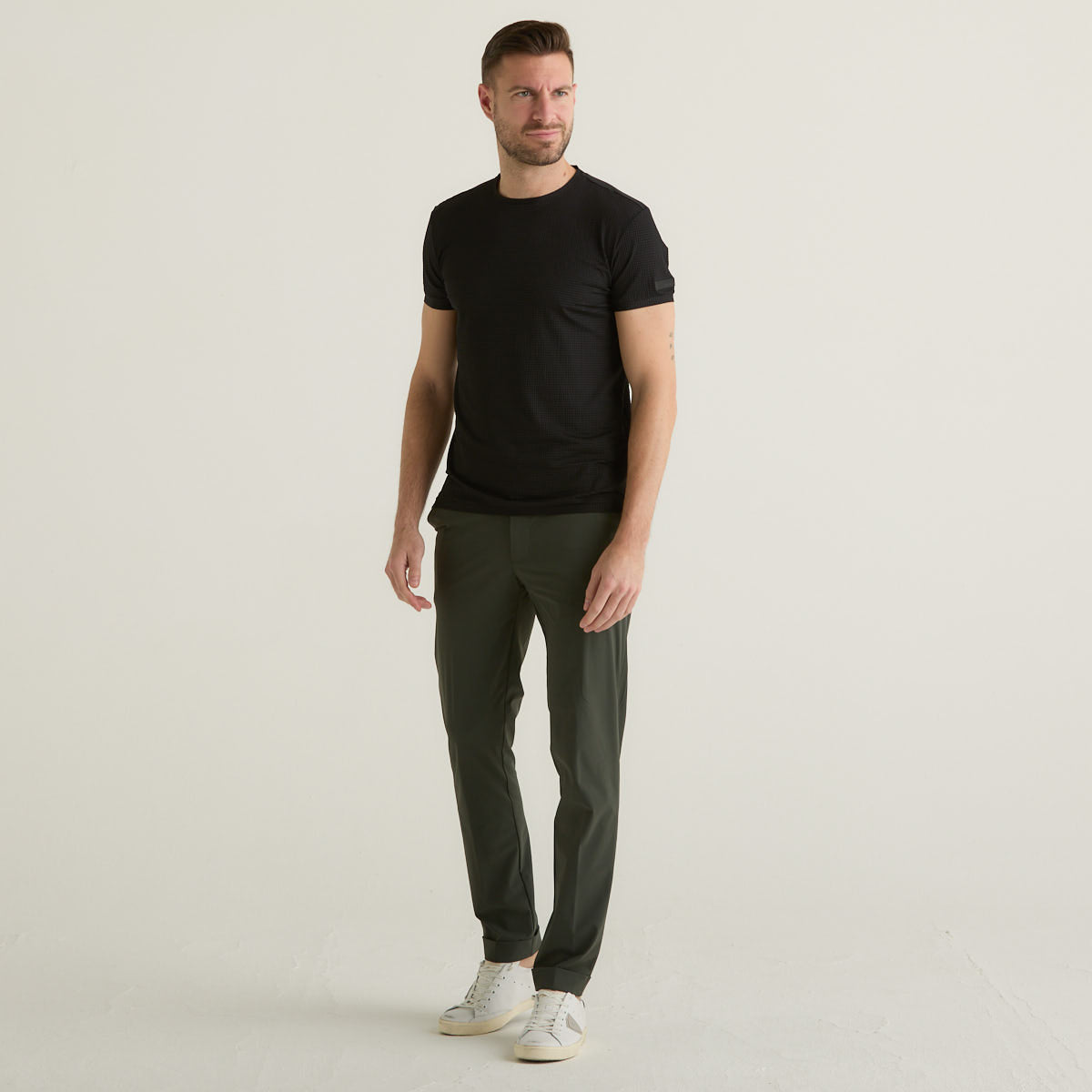 Rrd pantalone elegante Surflex Chino tessuto verde