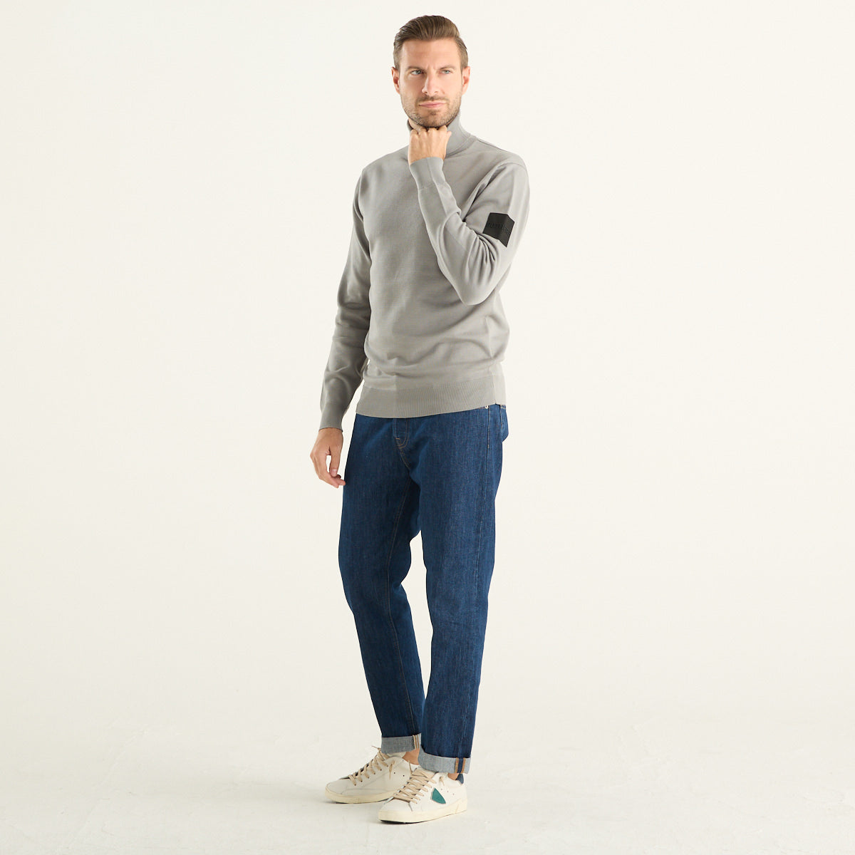 Maglia Dolcevita Uomo Grigia Outhere