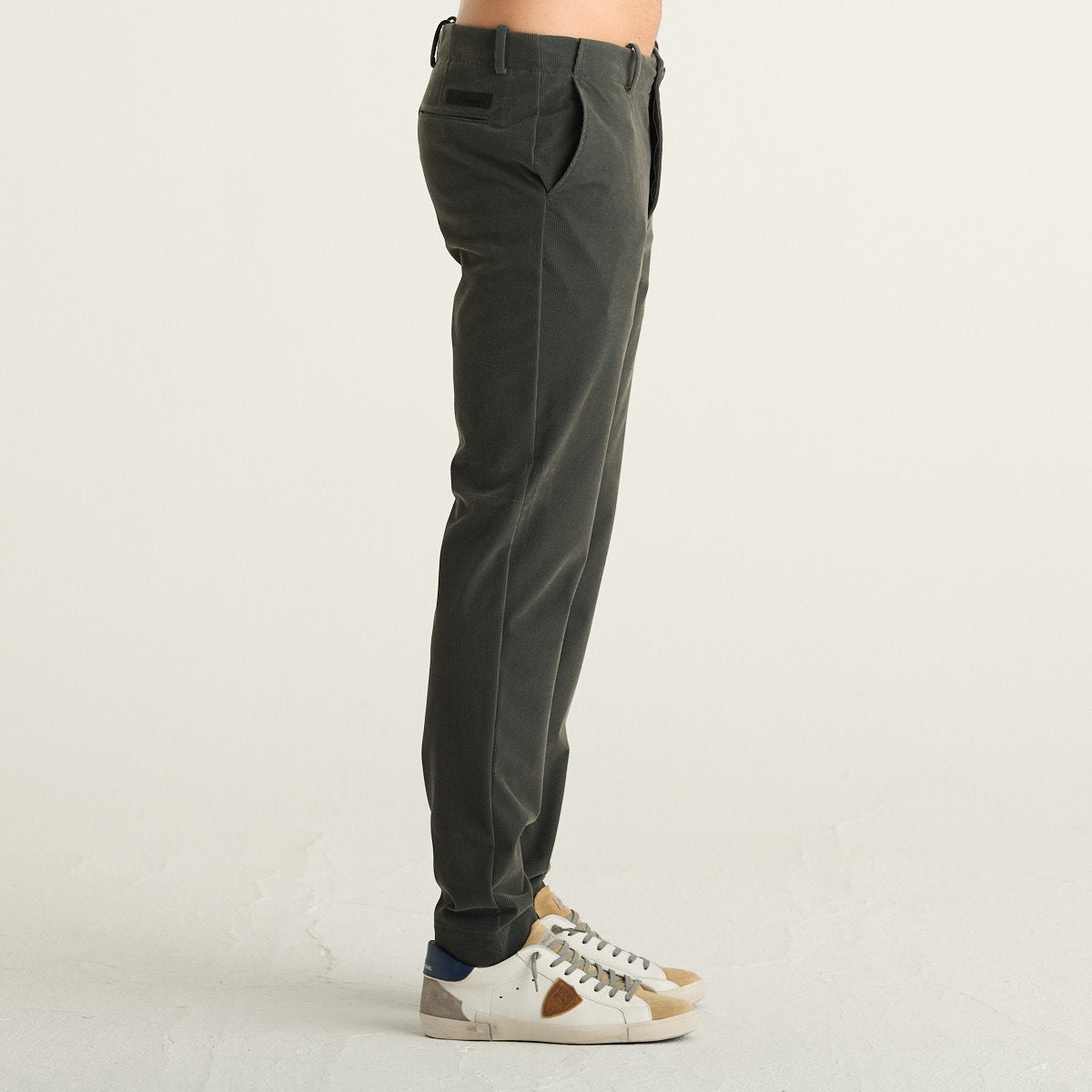 RRD Velvetflex 1000 Week End Pant Pantaloni Uomo Verde Scuro in Velluto Millerighe
