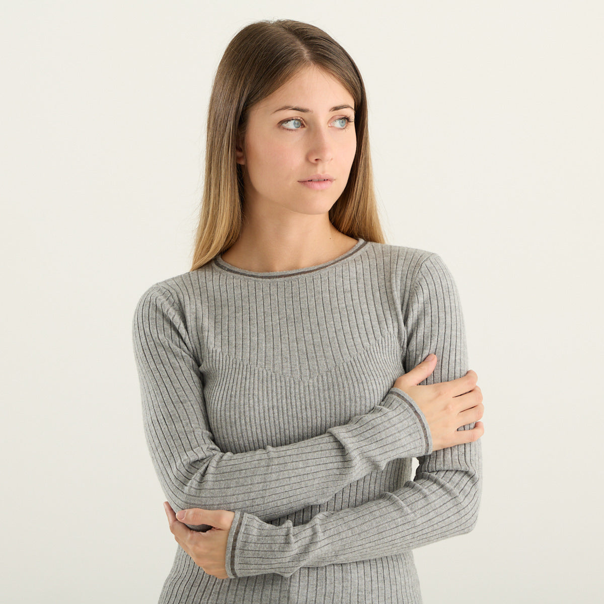 Pullover Slim Grigio Patrizia Pepe