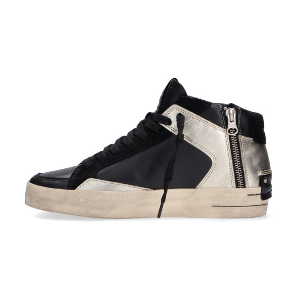 Crime London sneaker SK8 Deluxe Mid nero oro