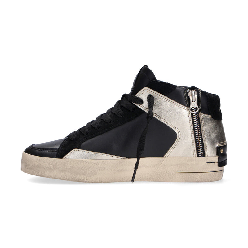 Crime London sneaker SK8 Deluxe Mid nero oro