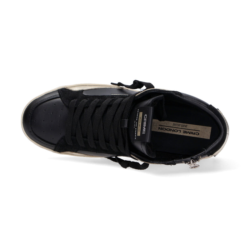 Crime London sneaker SK8 Deluxe Mid nero oro
