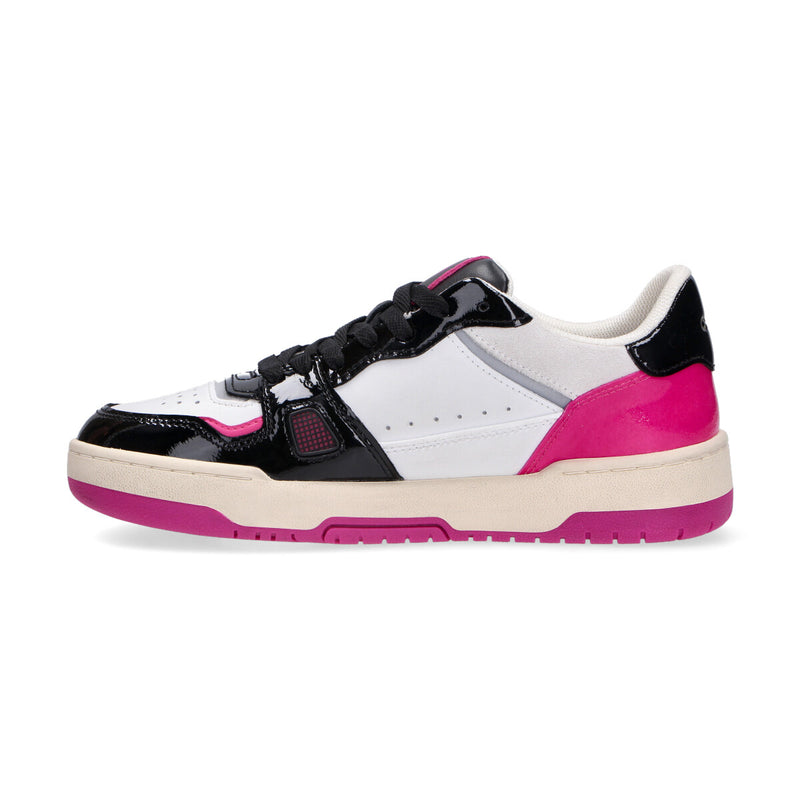 Crime London sneaker Off Court og nero fuxia