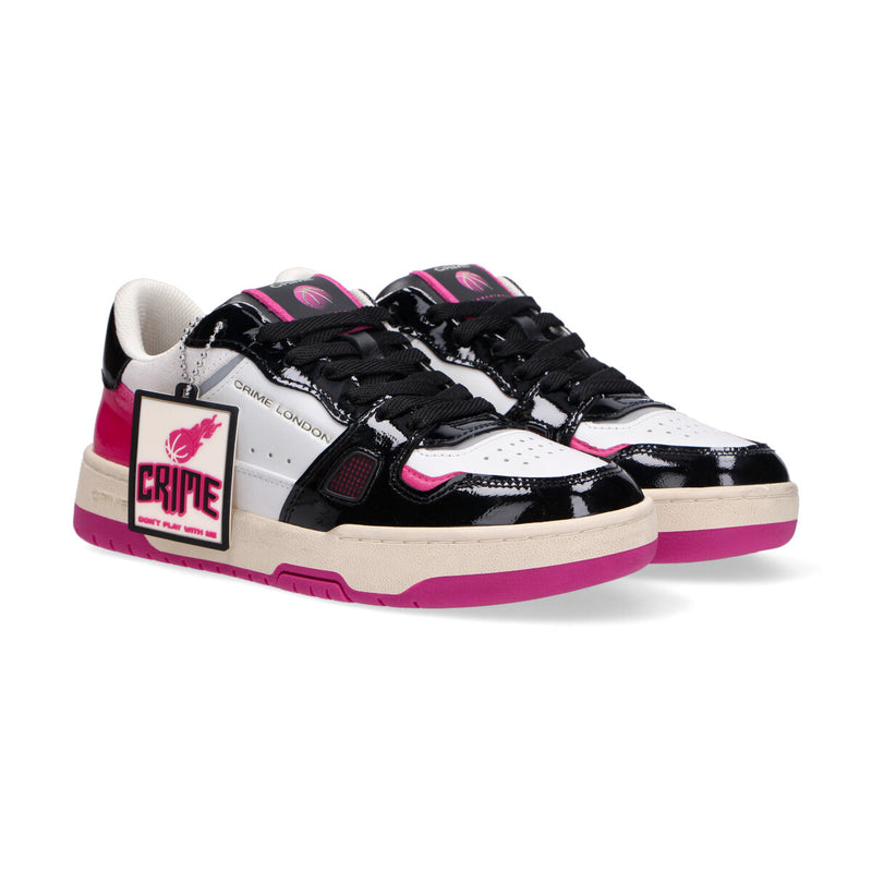 Crime London sneaker Off Court og nero fuxia