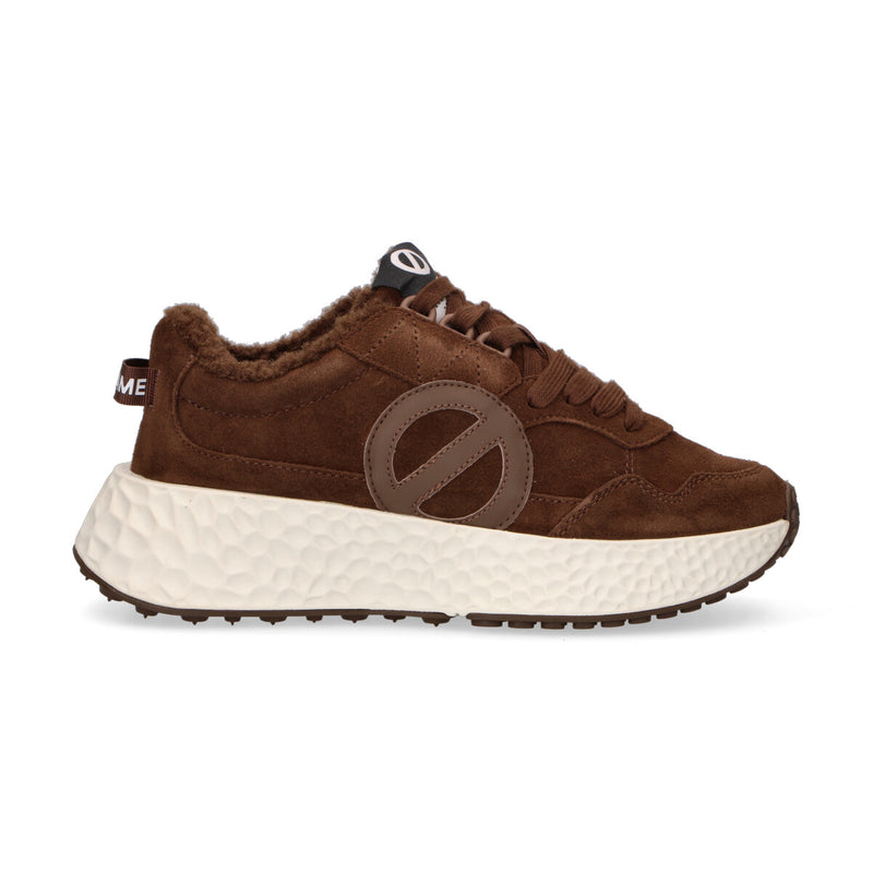 No Name sneaker Carter Jogger in camoscio marrone