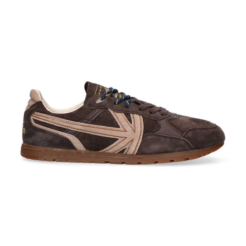 Kaotiko sneaker Seattle in camoscio testa di moro