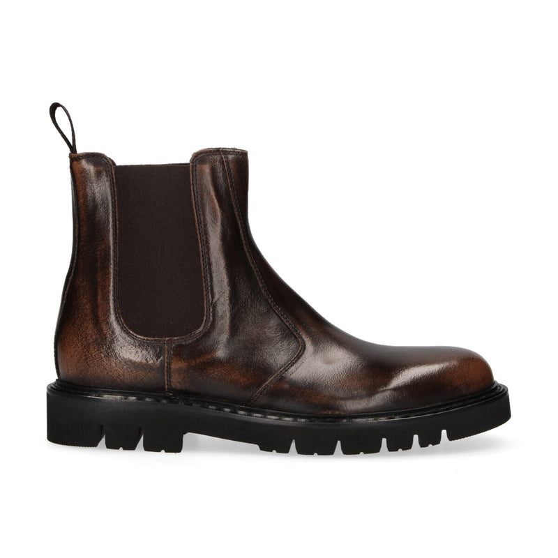 Ducanero beatles in pelle testa di moro