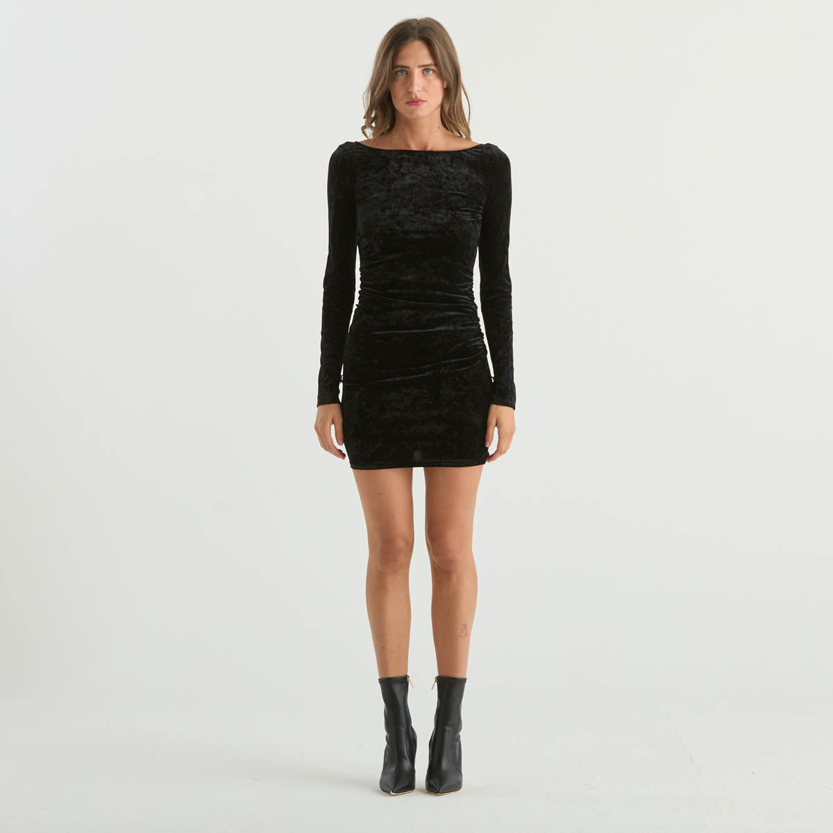 Patrizia Pepe tubino corto in velluto nero