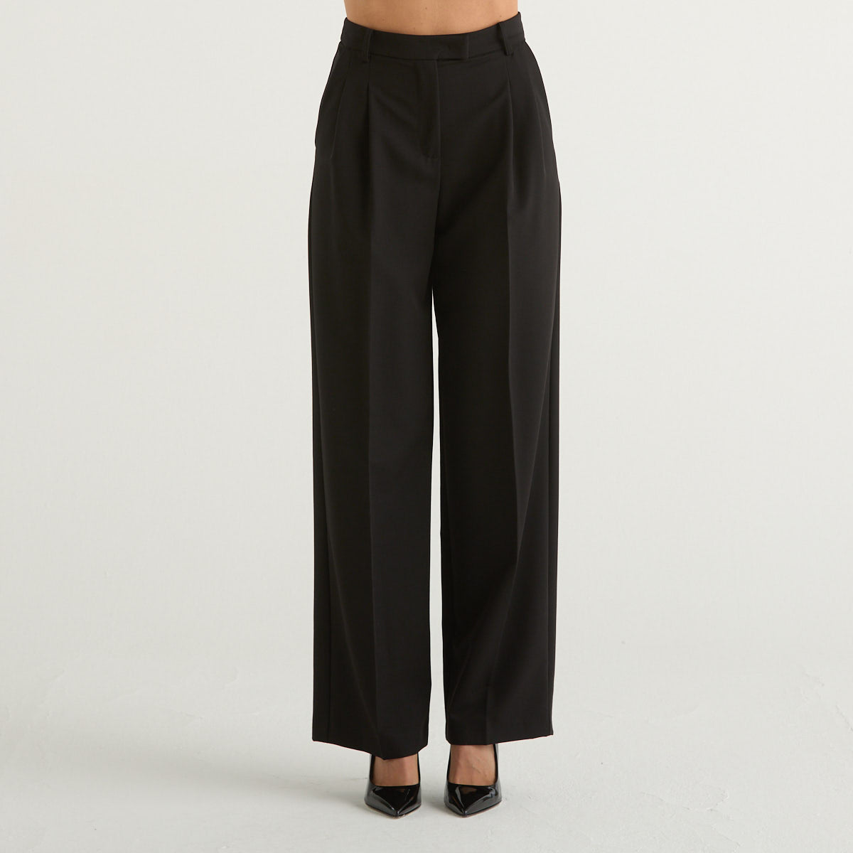 Patriza Pepe pantalone elegante in tessuto nero