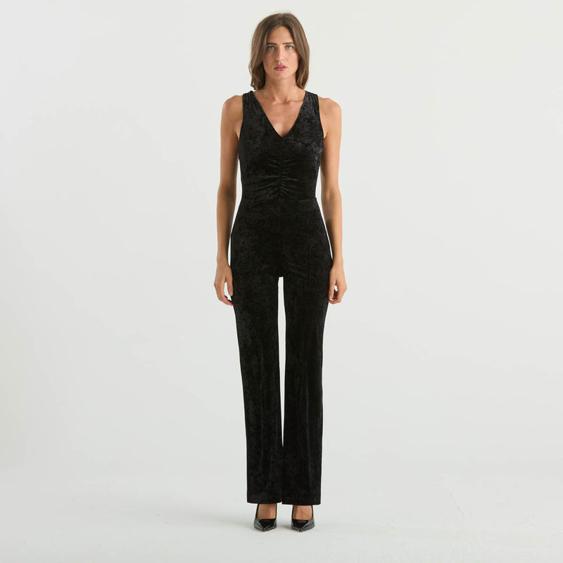 Patrizia Pepe tuta elegante in velluto nero