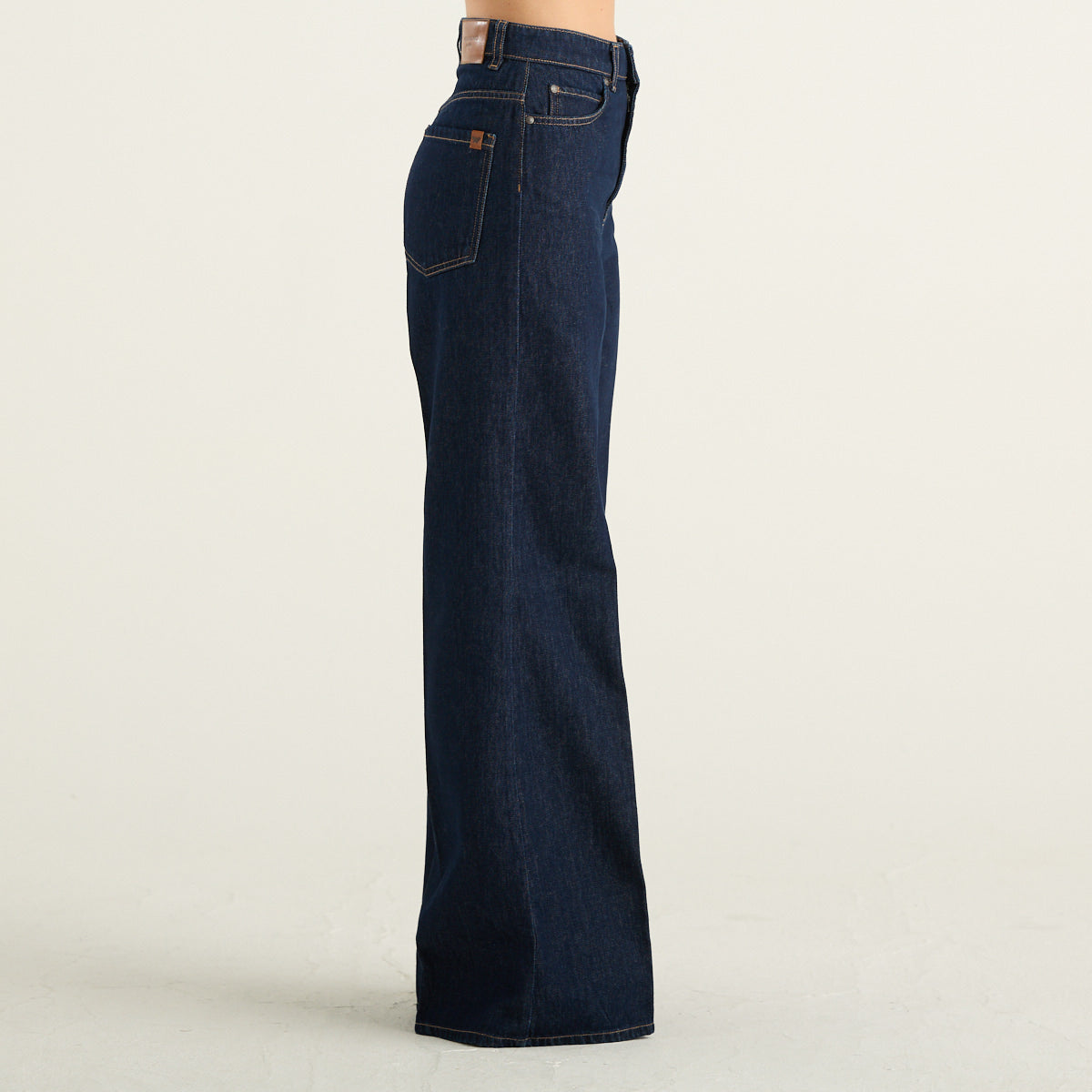 Jeans Sport Weekend Max Mara blu scuro a gamba larga