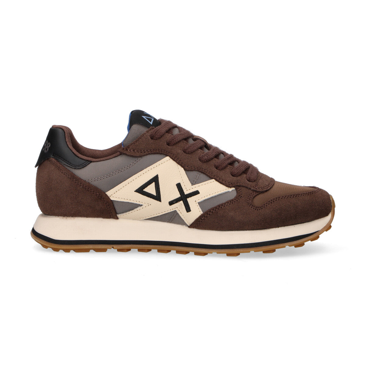 Sun68 sneaker Jaki 2.0 bicolor in camoscio marrone