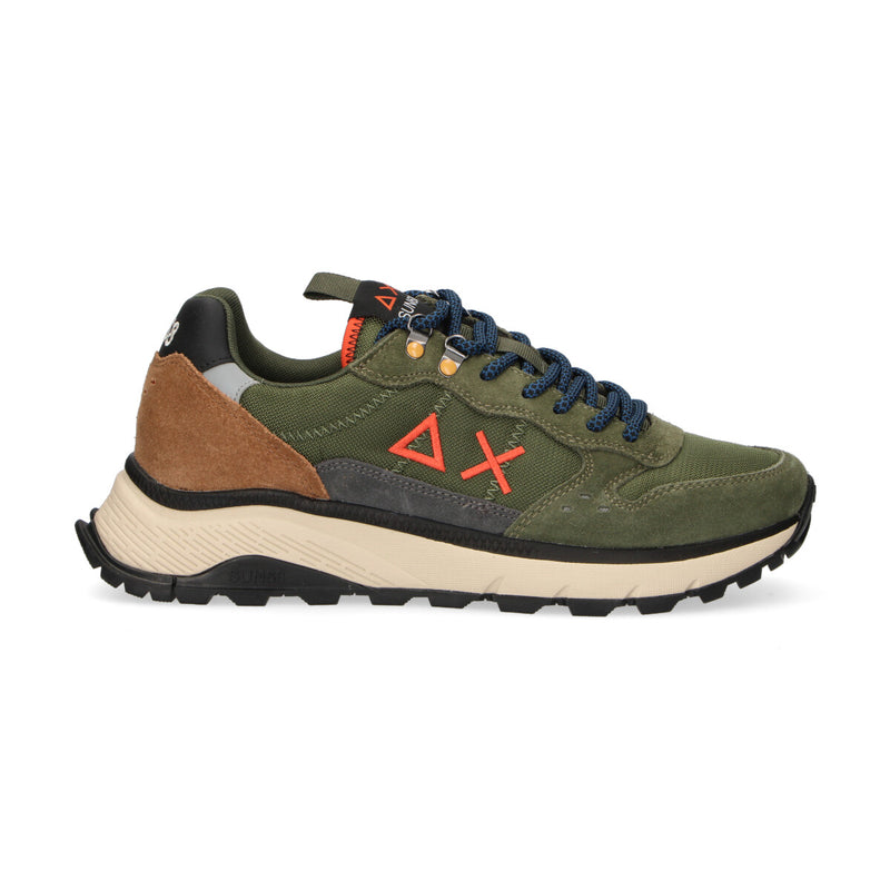Sun68 sneaker Fire & Camping in nylon verde