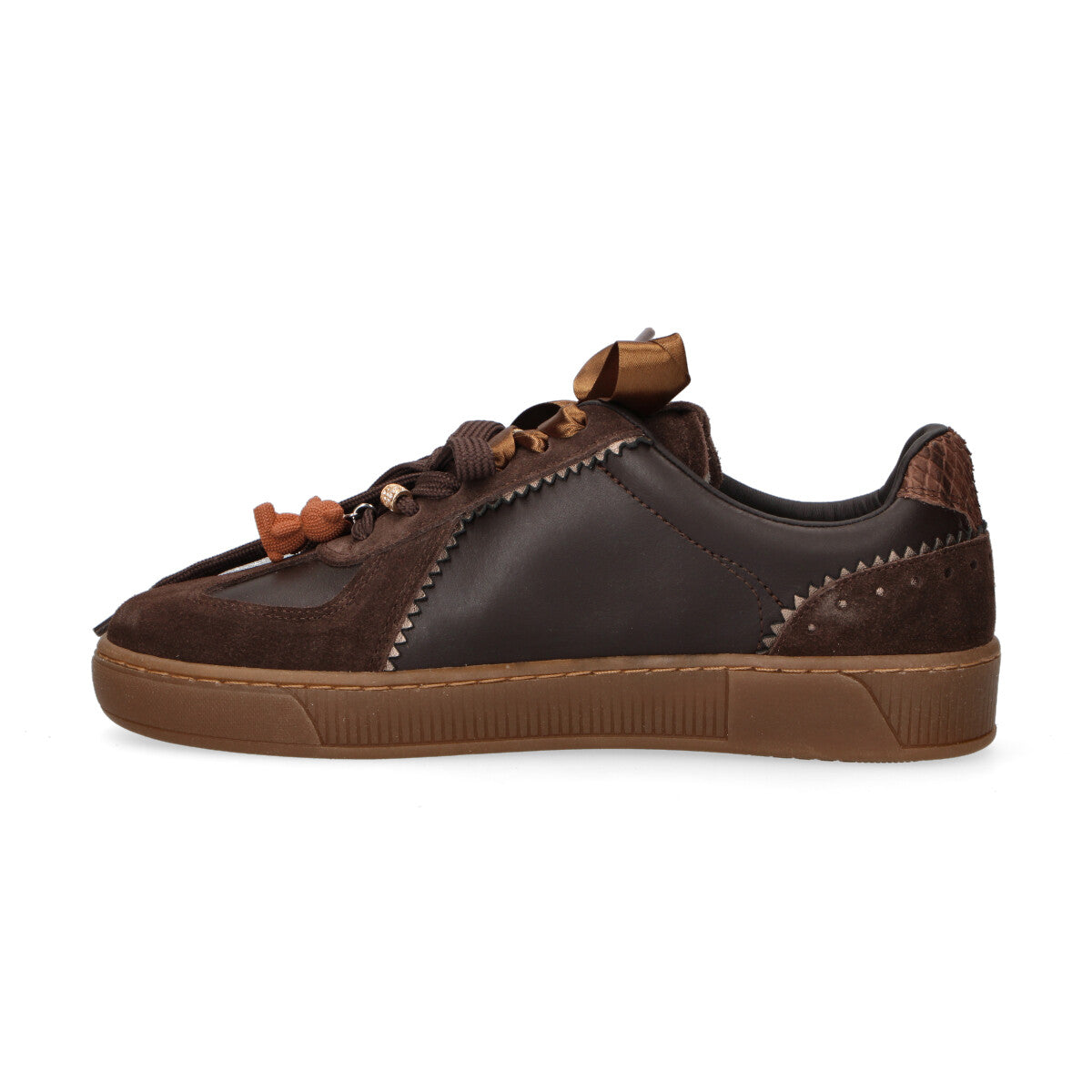 Gio+ sneaker Blue in pelle testa di moro