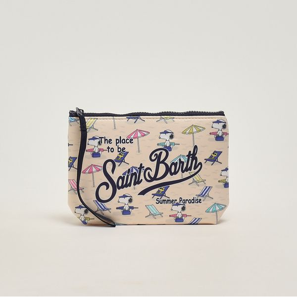 Mc2 Saint Barth pochette Aline Snoopy Relax beige