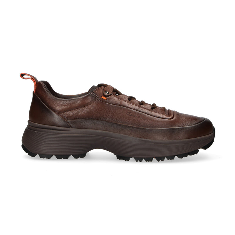 Santoni sneaker Easy Bounce Mountain in pelle testa di moro