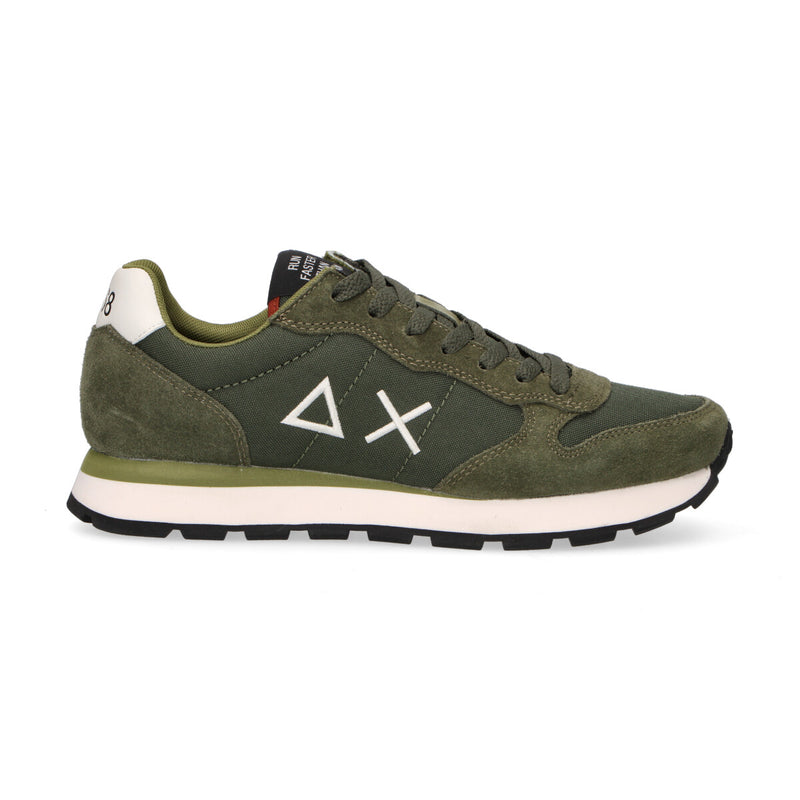 Sun68 sneaker Tom Solid in camoscio verde