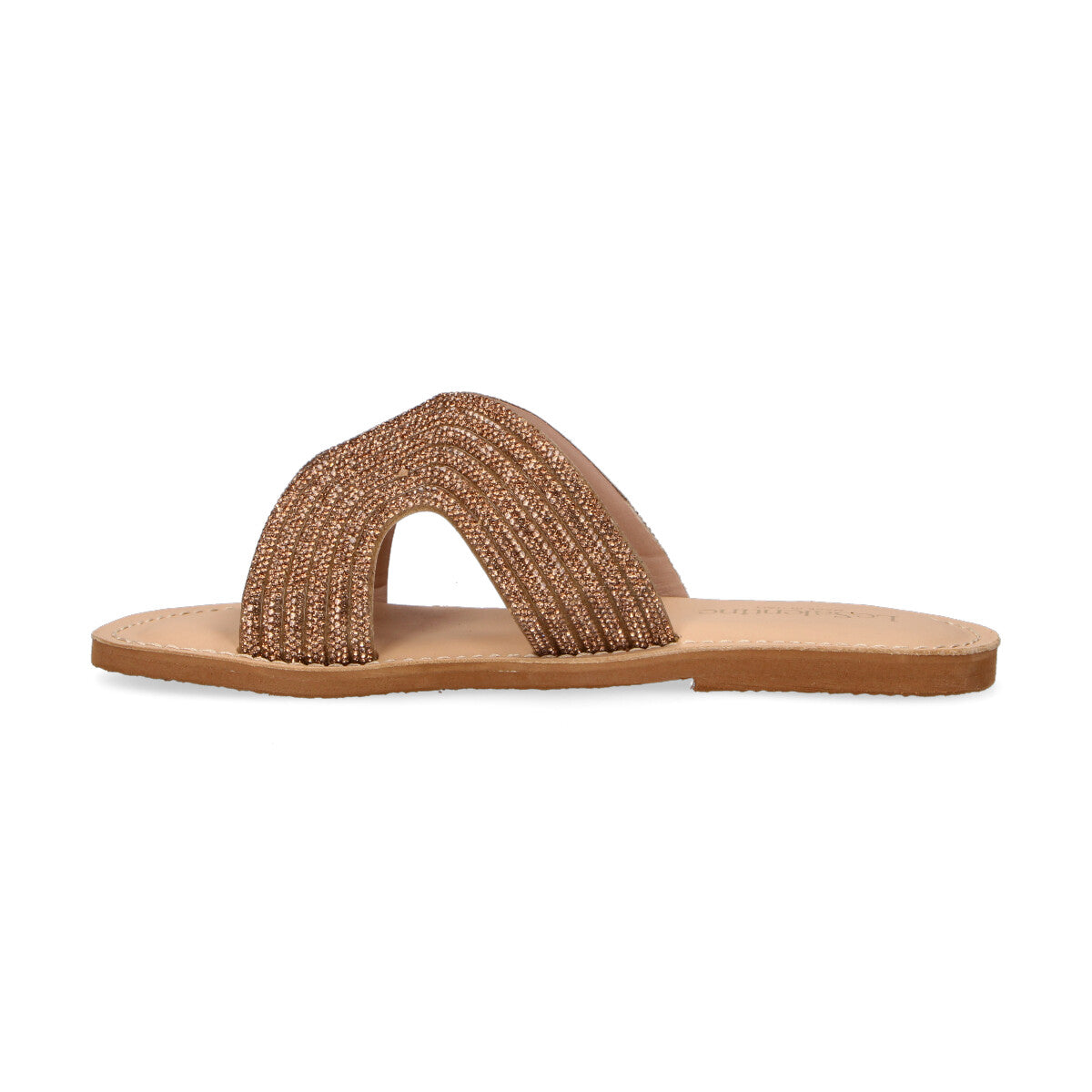 LeSalentine ciabatta Elodie in strass oro