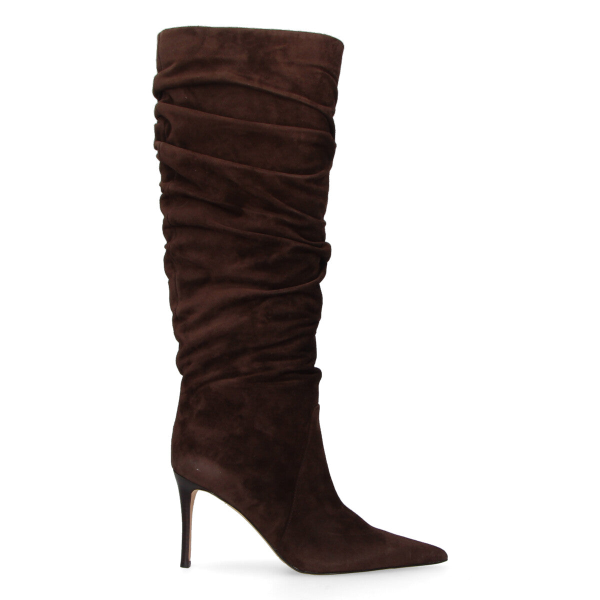 Michael Kors stivale Dawn Heeled in camoscio testa di moro