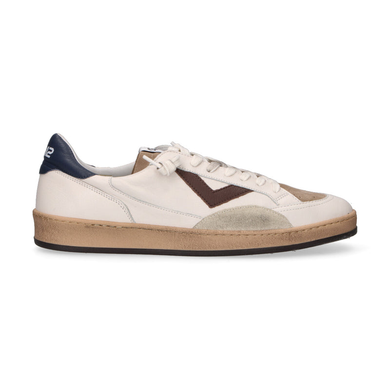 4B12 Sneakers uomo Playnew biancoblu