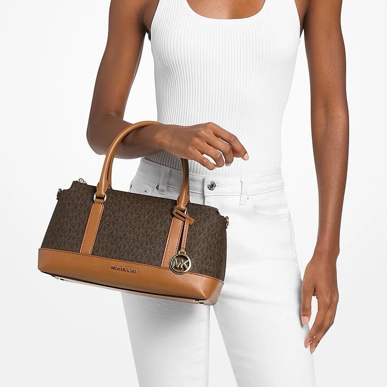 Michael Kors borsa Andie in pelle logata cuoio