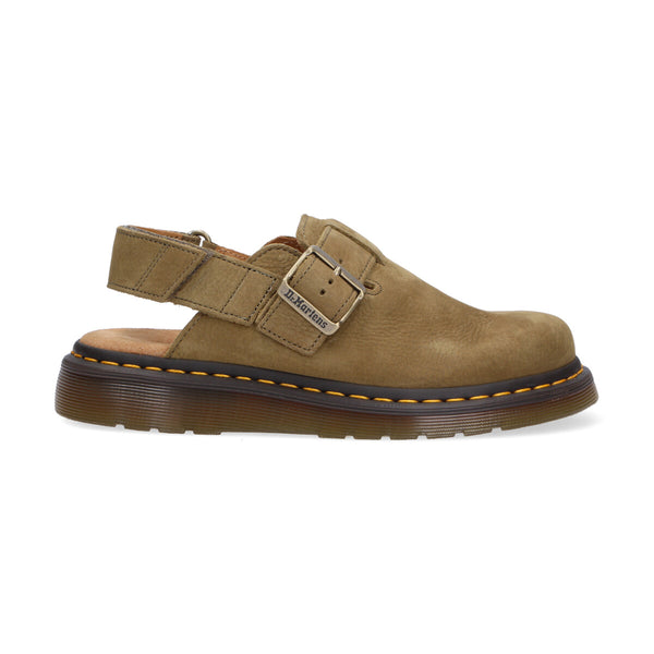 Dr Martens sandalo Jorde II nabuk verde oliva