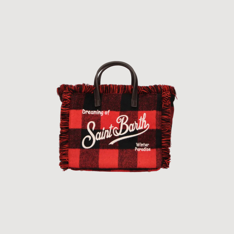 Mc2 Saint Barth borsa Vanity Mini Wool Check Lover