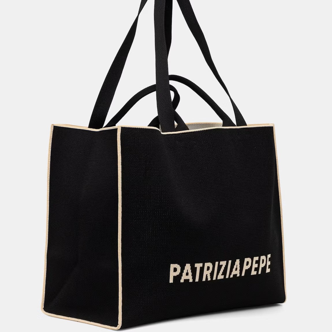 Patrizia Pepe Tote bag In The City in tessuto nero