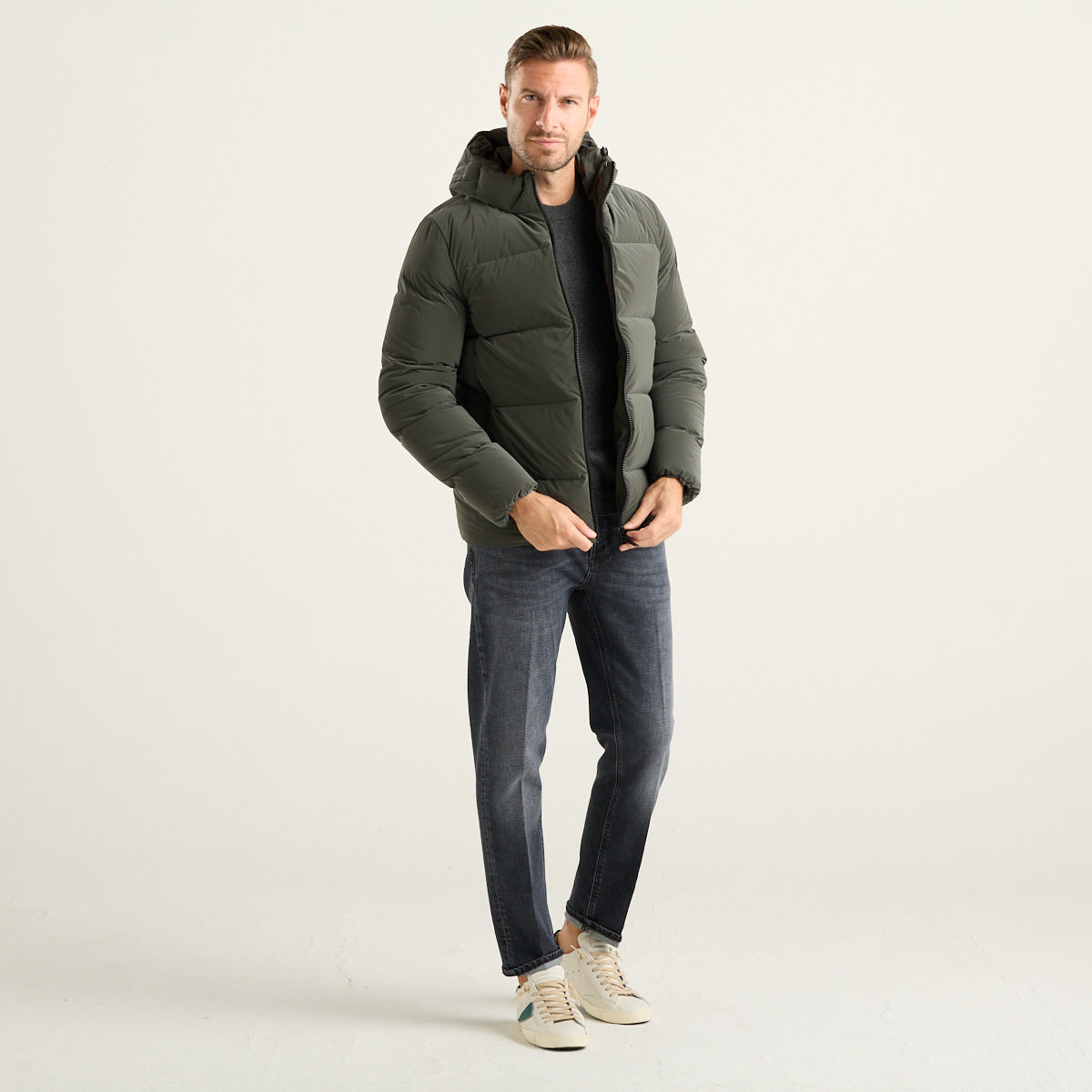 RRD Superrduck Tubic 14 Piumino Uomo Verde Militare