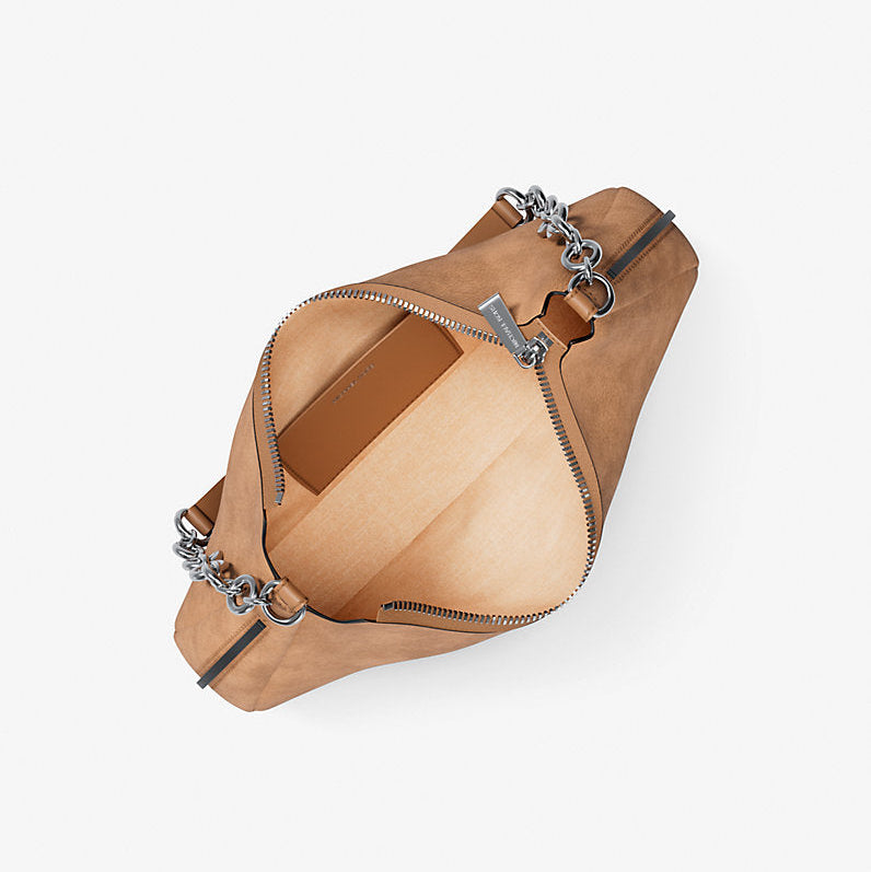 Michael Kors borsa Nolita media nabuk con catena