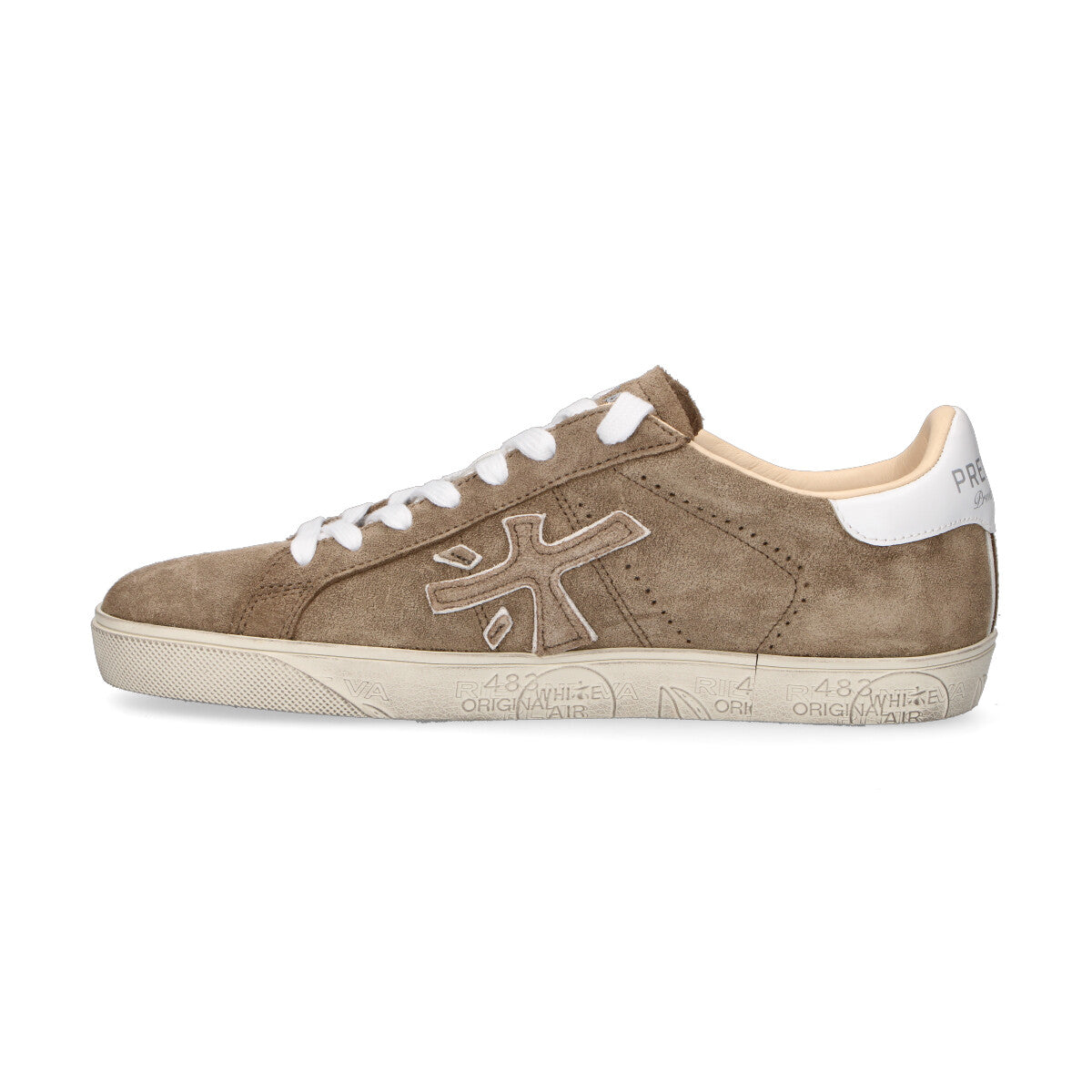 Premiata sneaker Steven in camoscio tortora