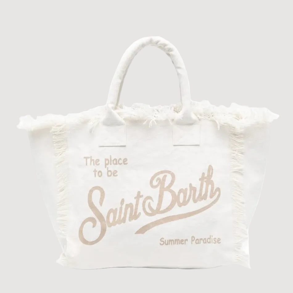 MC2 Saint Barth borsa Vanity linen bianco