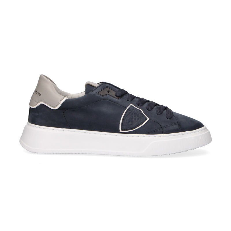 Philippe Model sneaker Temple in camoscio blu