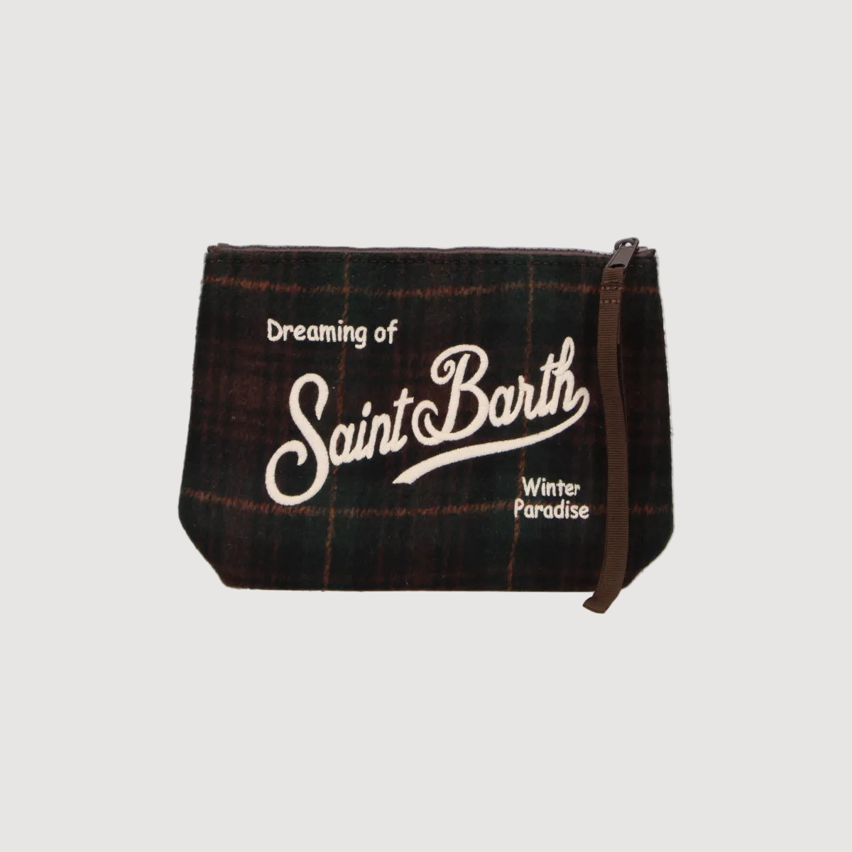 Mc2 Saint Barth pochette Aline Tartan verde