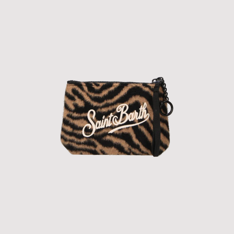 Mc2 Saint Barth pochette Aline Mini felt zebra
