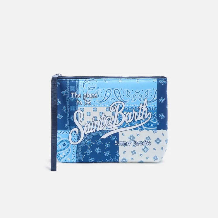 Mc2 Saint Barth pochette Aline Foulard Patch blu
