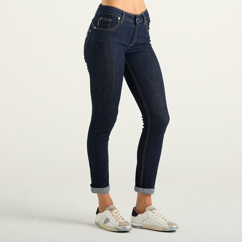 Haveone Jeans Skinny Donna Blu Scuro