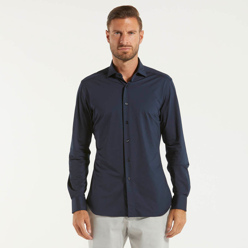 Xacus camicia Active no stiro blu