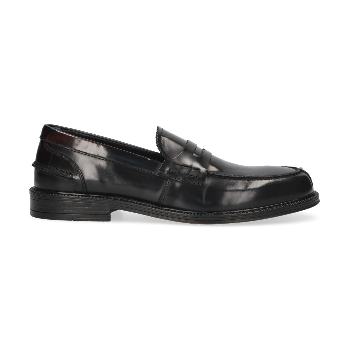 Pawelk's mocassino in pelle lucida bordeaux