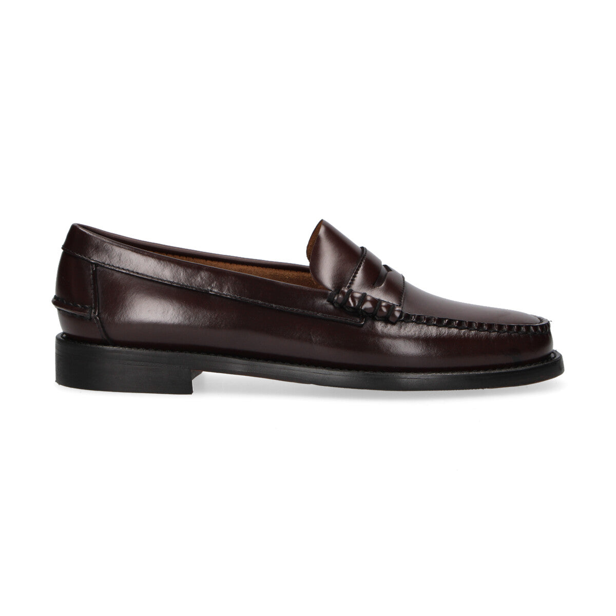 Sebago mocassino Classic Dan in pelle bordeaux