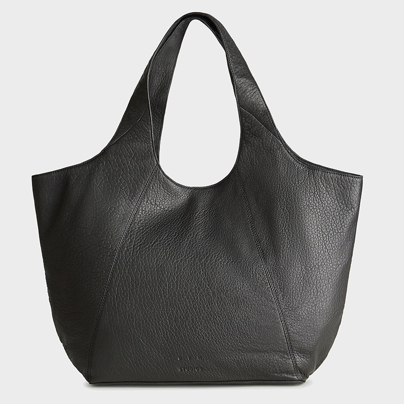 Copenhagen borsa vintage in pelle granulata nera