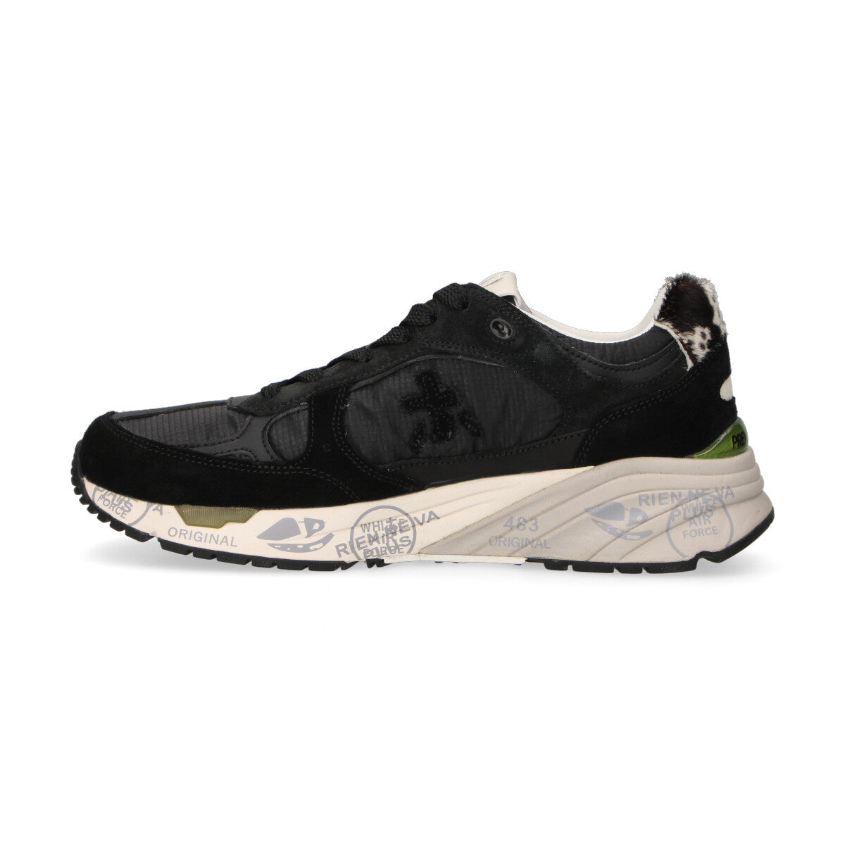Premiata sneaker Mased in nylon nera