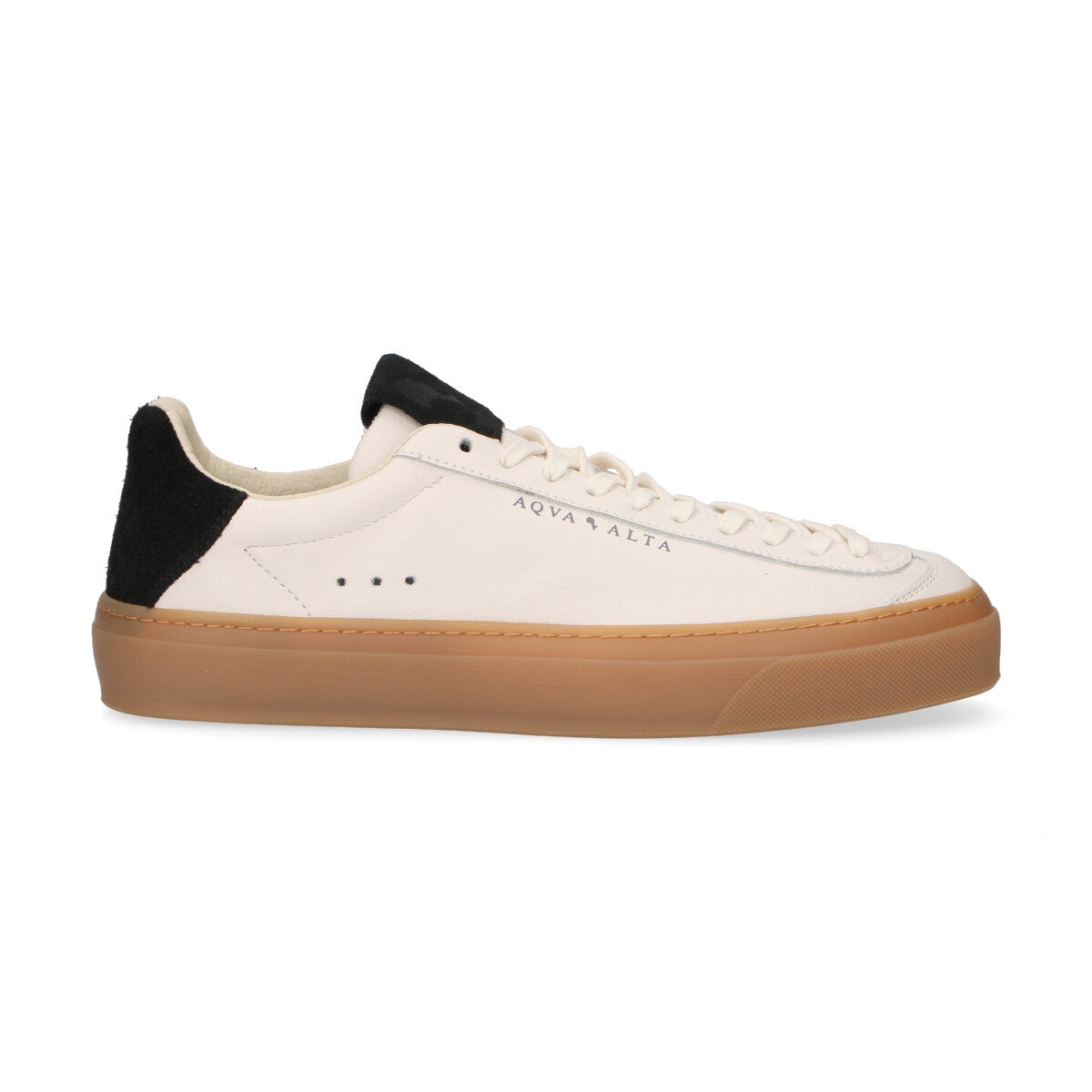 Aqva Alta sneaker Doge in pelle bianca
