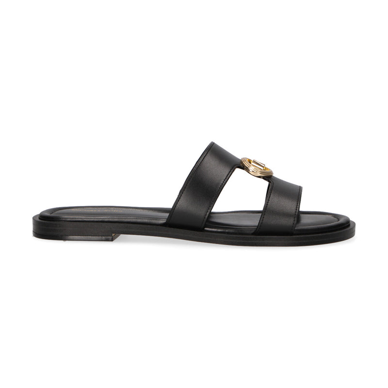 Michael Kors ciabatta Erin in pelle nera