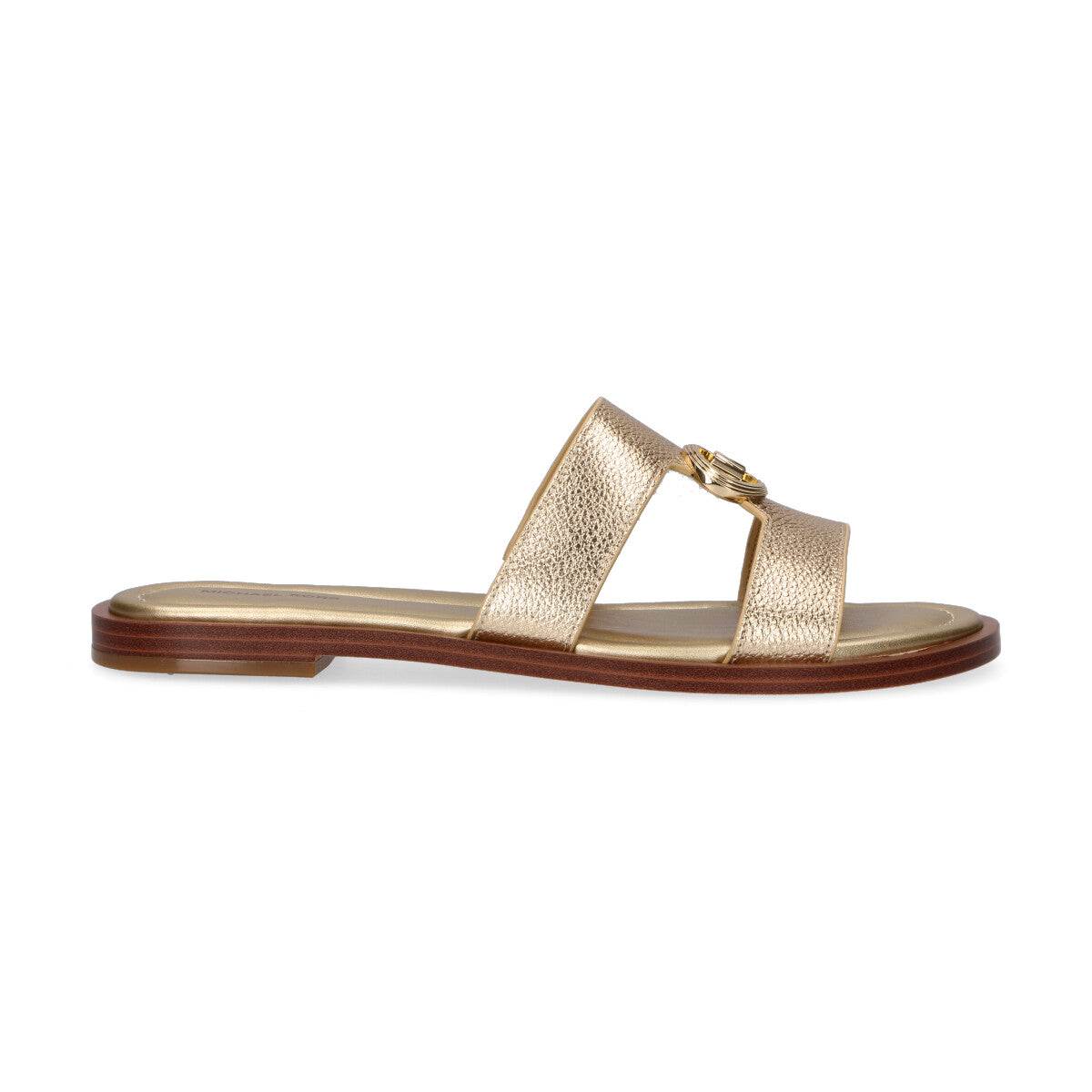 Michael Kors ciabatta Erin in pelle laminata oro