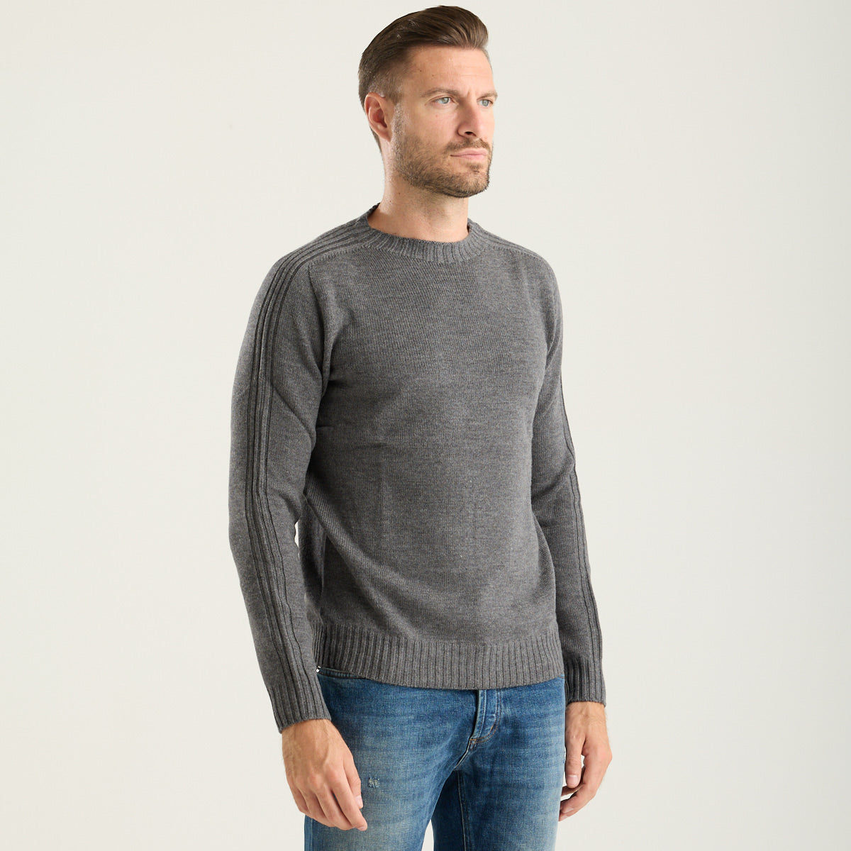 Dondup maglione girocollo grigio