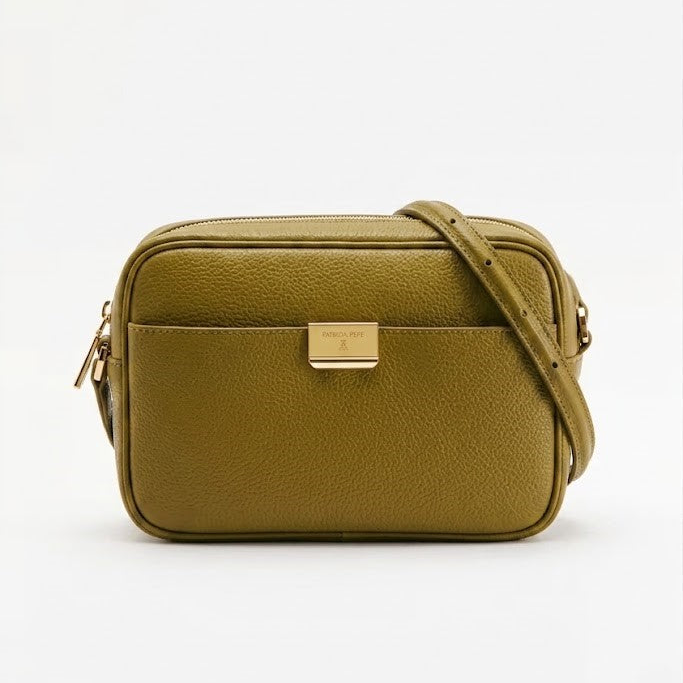 Patrizia Pepe borsa a tracolla All Day in pelle verde