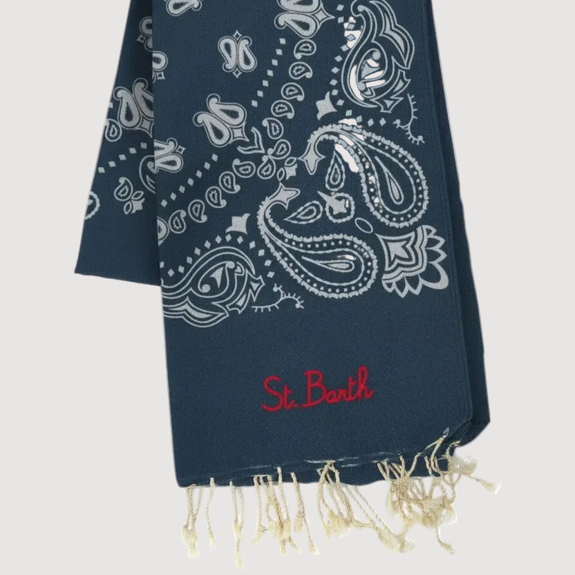 Mc2 Saint Barth telo mare Bandana blu rosso